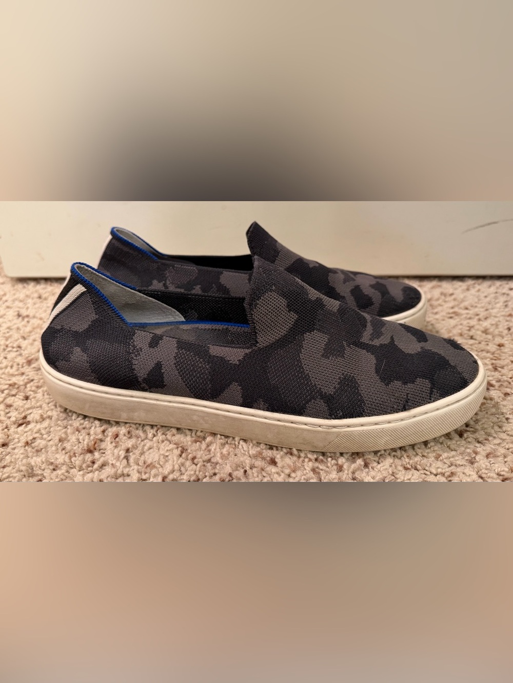 Rothy’s Camo Slip On Sneaker, Gray, 11
